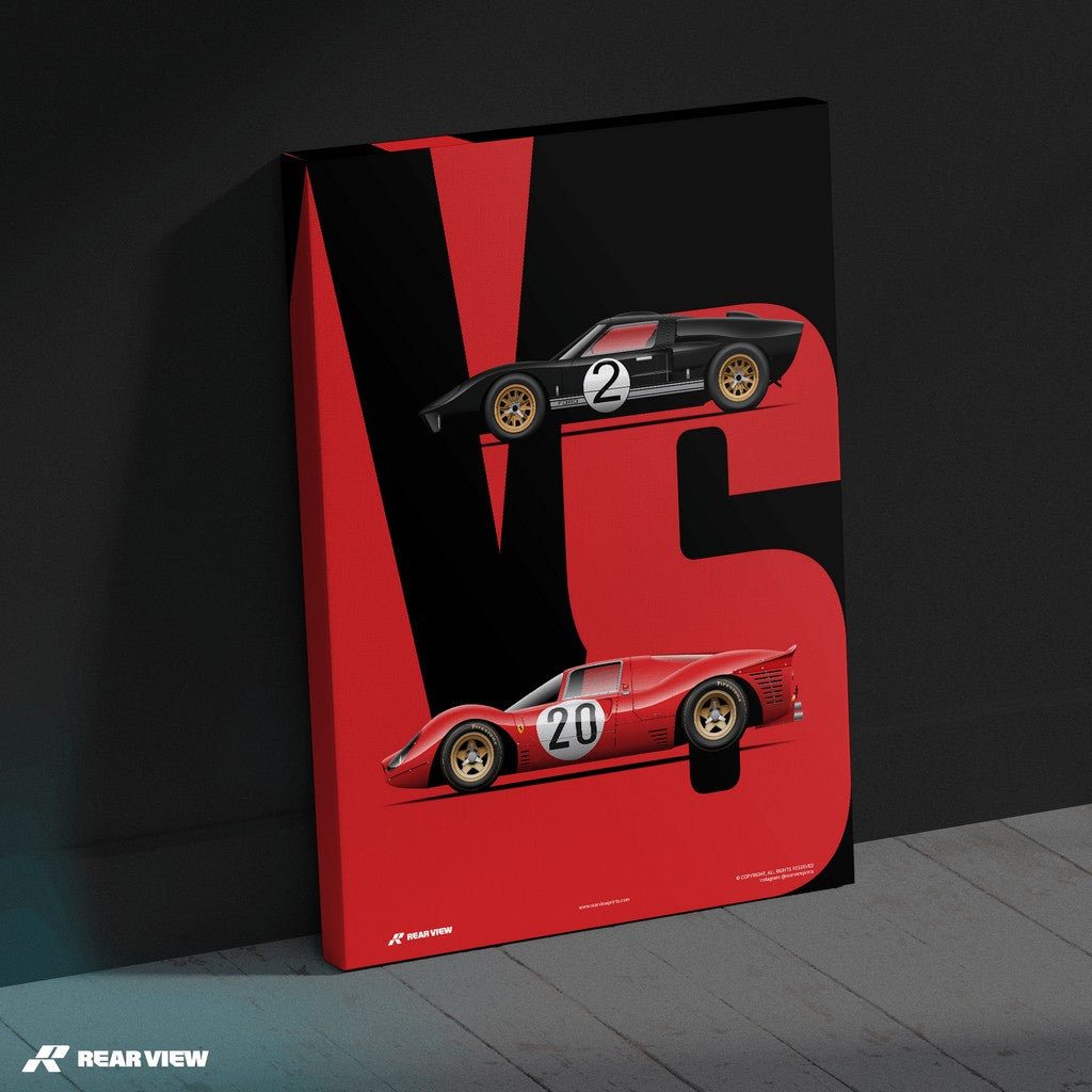 Battaglia dei pesi massimi - Ford vs Ferrari Stampa d'arte