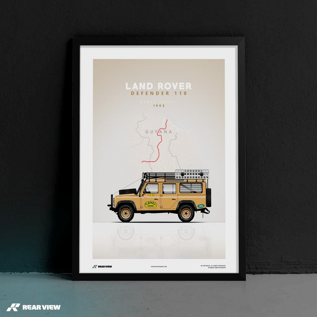 Sand Glow Beast - Land Rover Kunstdruck
