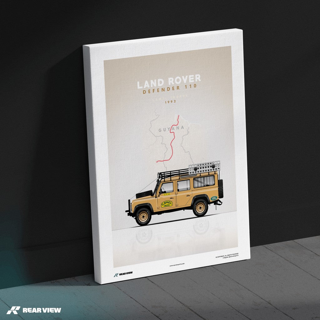 Sand Glow Beast - Land Rover Kunstdruck