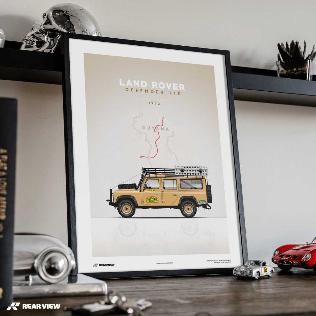 Sand Glow Beast - Land Rover Kunstdruck