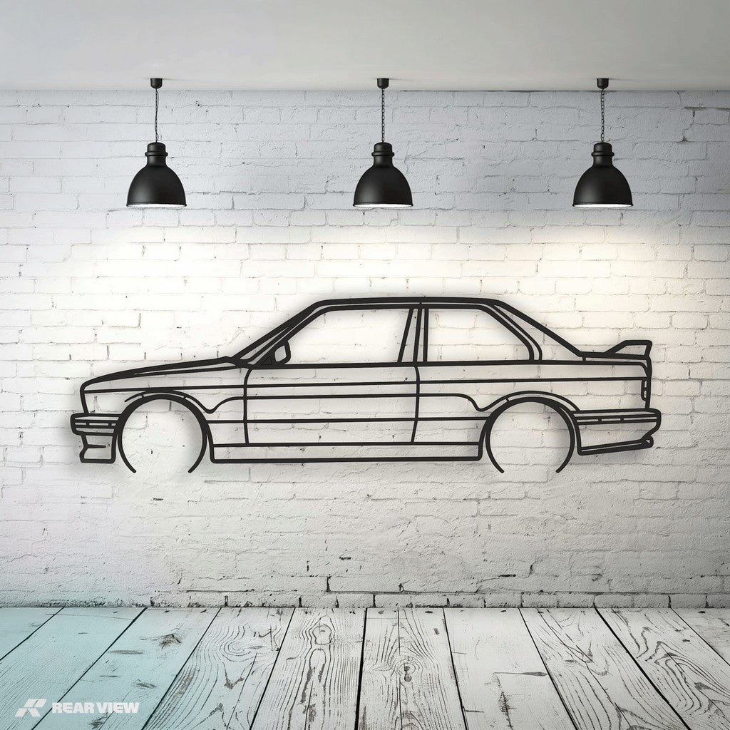 Box Flair – E30 M3 Metal Wall Art