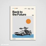 Outatime Chronicles - The Back to the Future DeLorean Art Print