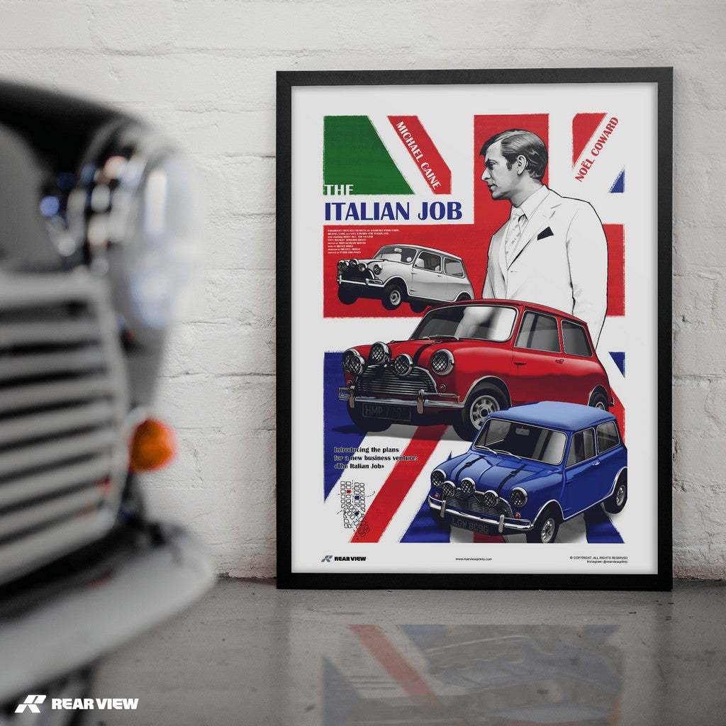 Eine Mini-EU-Affäre - The Italian Job Kunstdruck