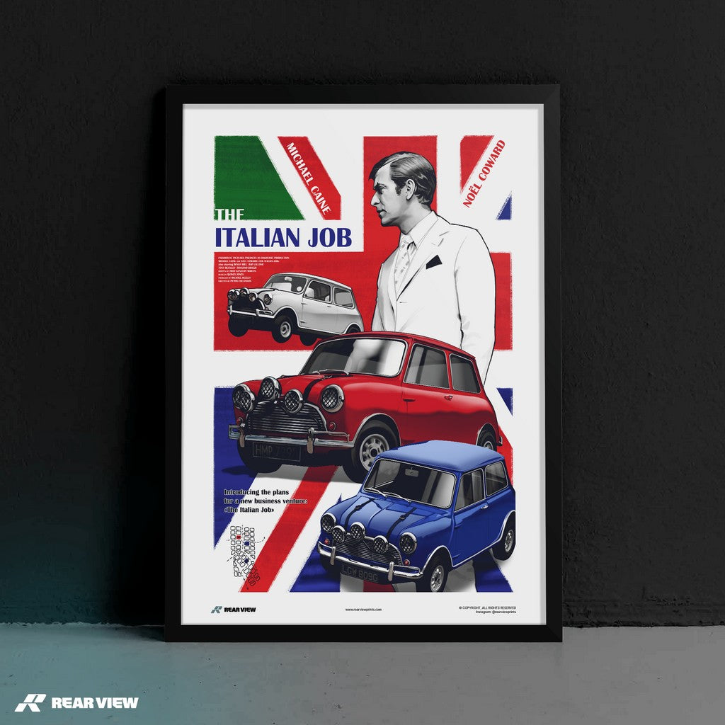 Eine Mini-EU-Affäre - The Italian Job Kunstdruck