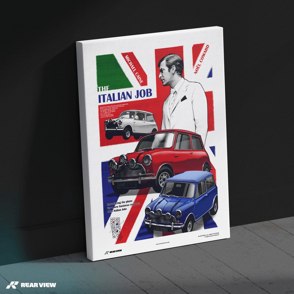 Eine Mini-EU-Affäre - The Italian Job Kunstdruck