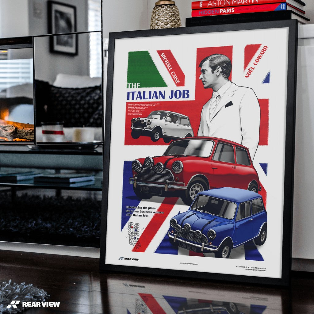 Eine Mini-EU-Affäre - The Italian Job Kunstdruck