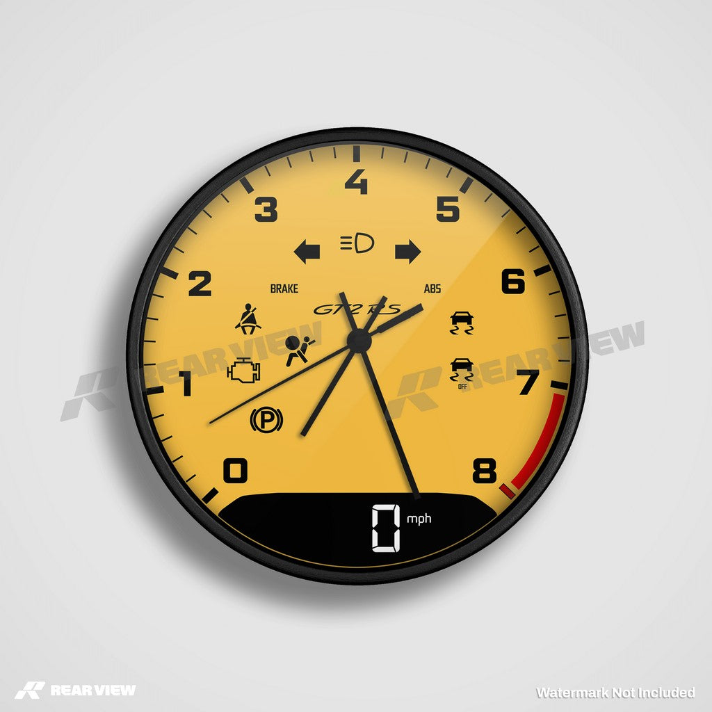 GT2RS Gelb - Leichte Zifferblatt-Edition