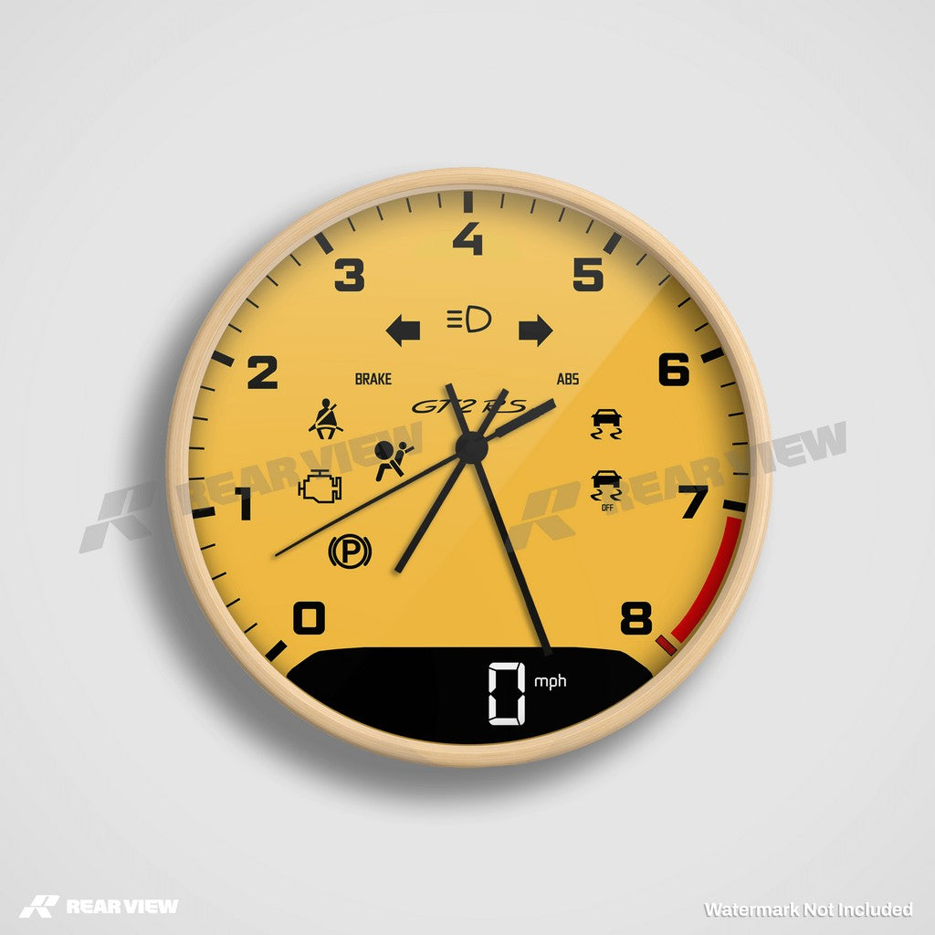 GT2RS Gelb - Leichte Zifferblatt-Edition