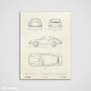 911 Auto Patent - Kunstdruck