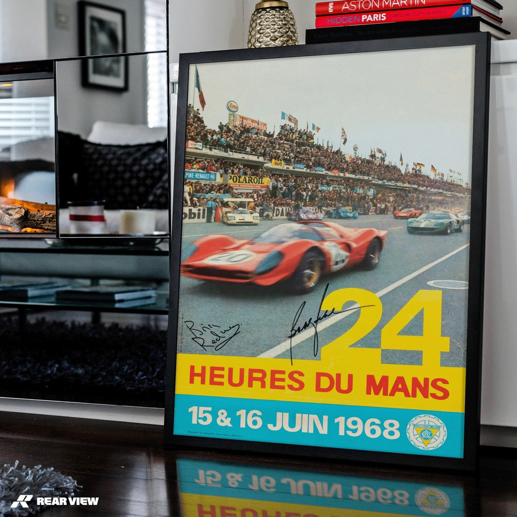 Le Mans 1968 - Vintage-Rennplakat