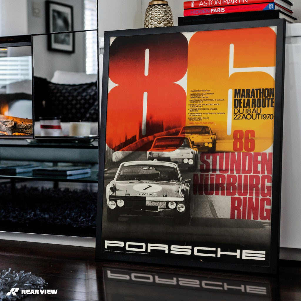 86 Stunden Nürburgring 1970 - Vintage Rennplakat