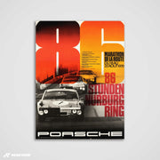86 Stunden Nürburgring 1970 - Vintage Rennplakat