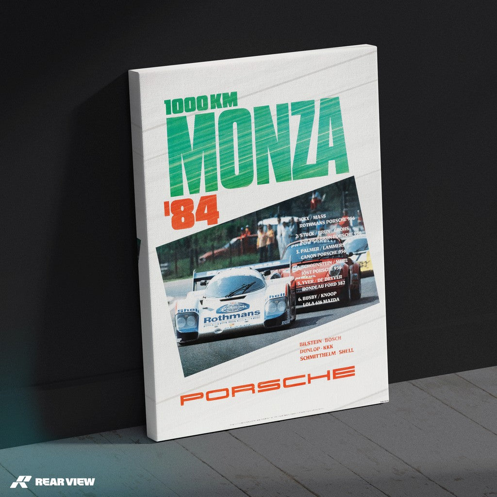 1000 Kilometres Monza 1984 - Vintage Race Poster