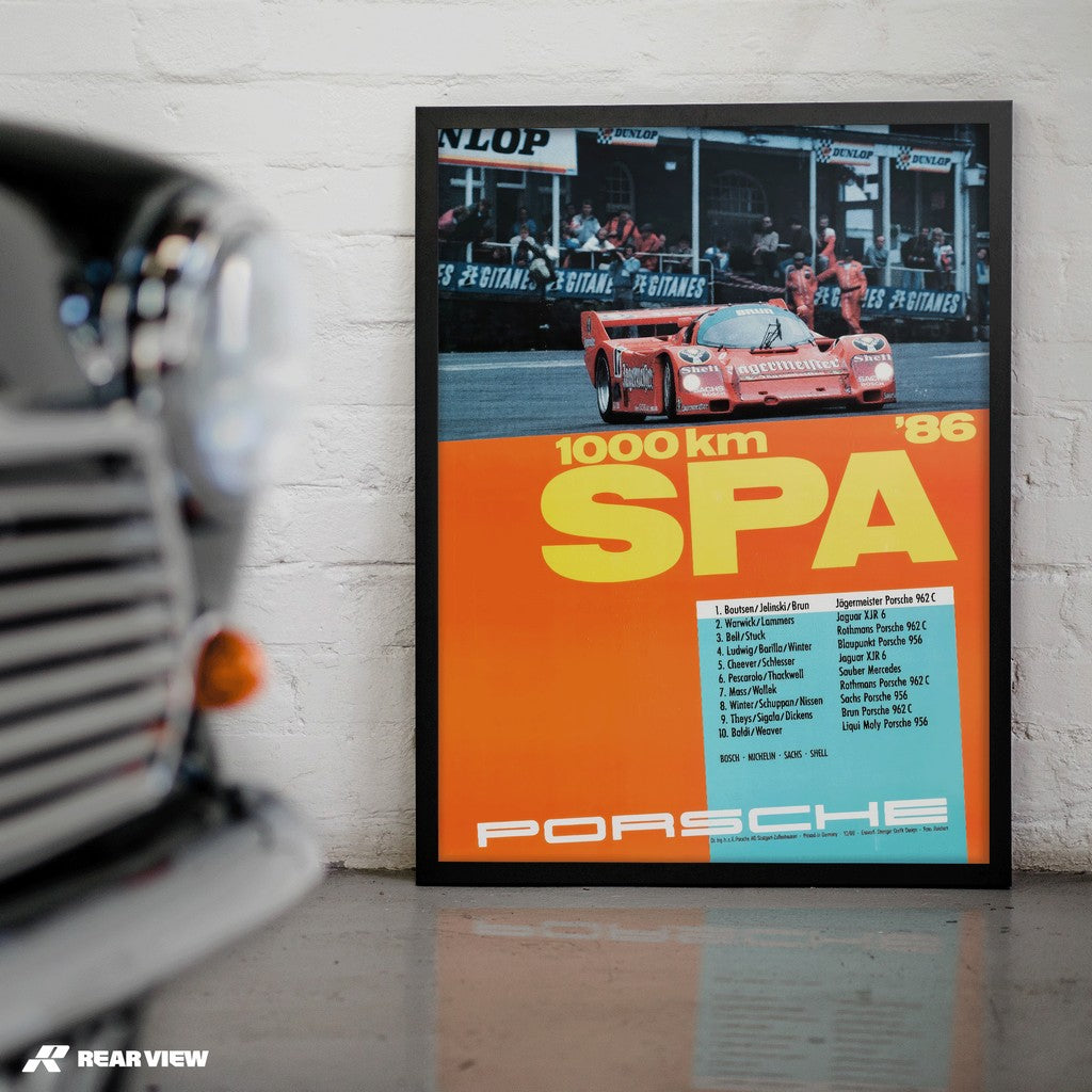 1000 Kilometers Spa 1986 - Vintage Race Poster