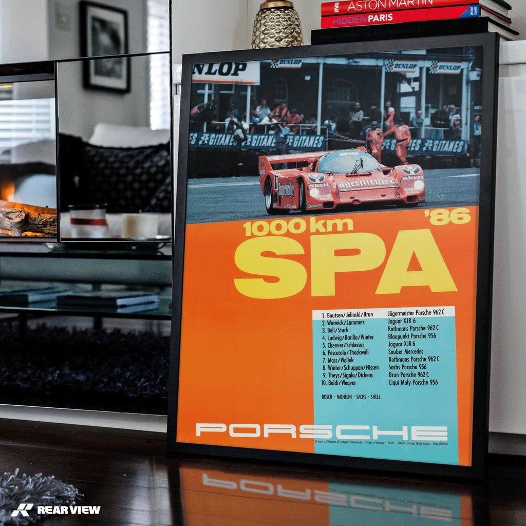 1000 Kilometers Spa 1986 - Vintage Race Poster