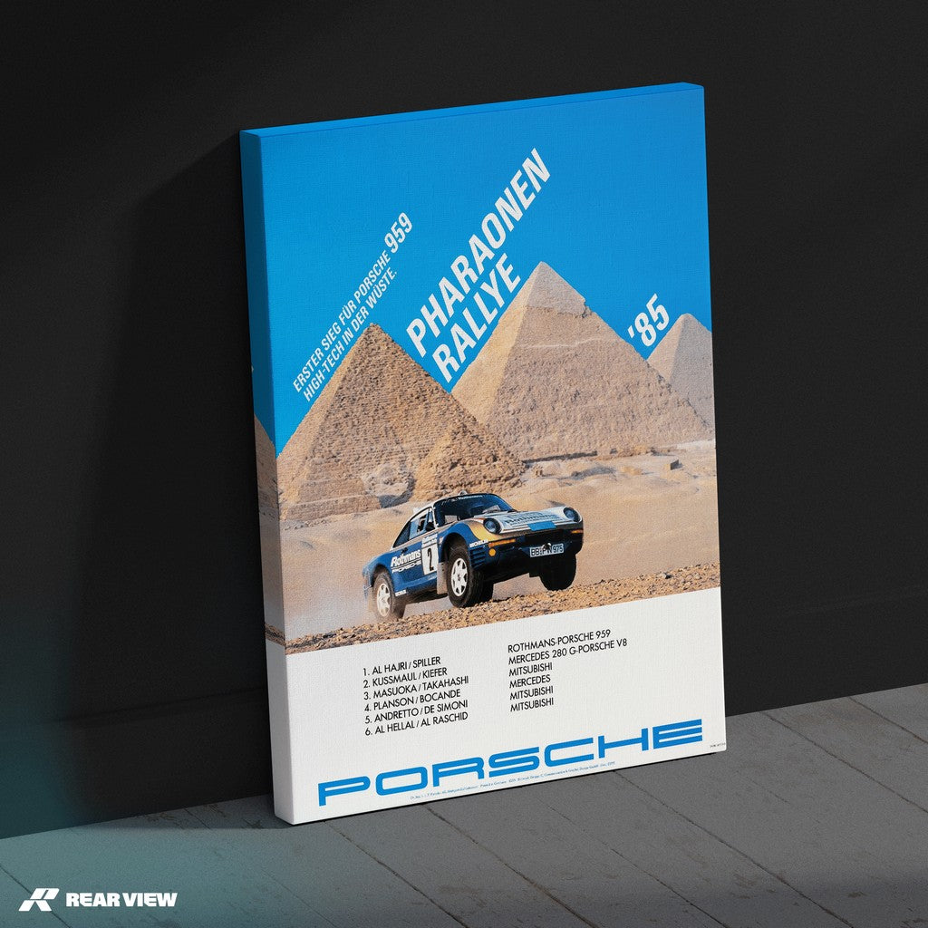 959 - Pharaonen-Rallye 1985 Vintage-Poster