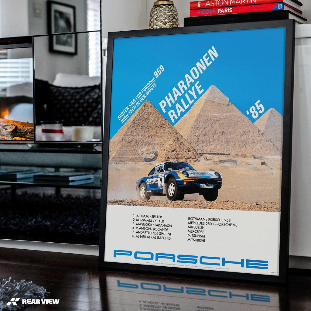 959 - Pharaonen-Rallye 1985 Vintage-Poster