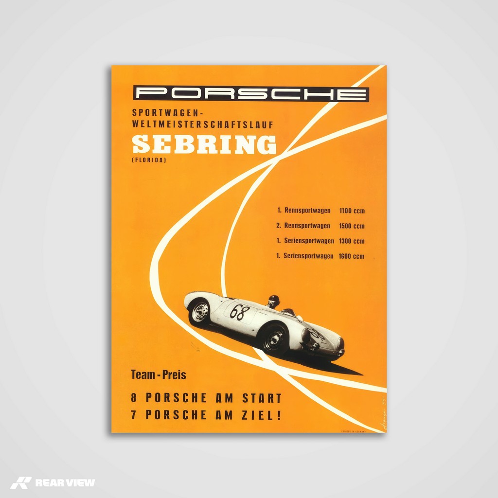 Sebring-Rennen - Vintage-Rennposter