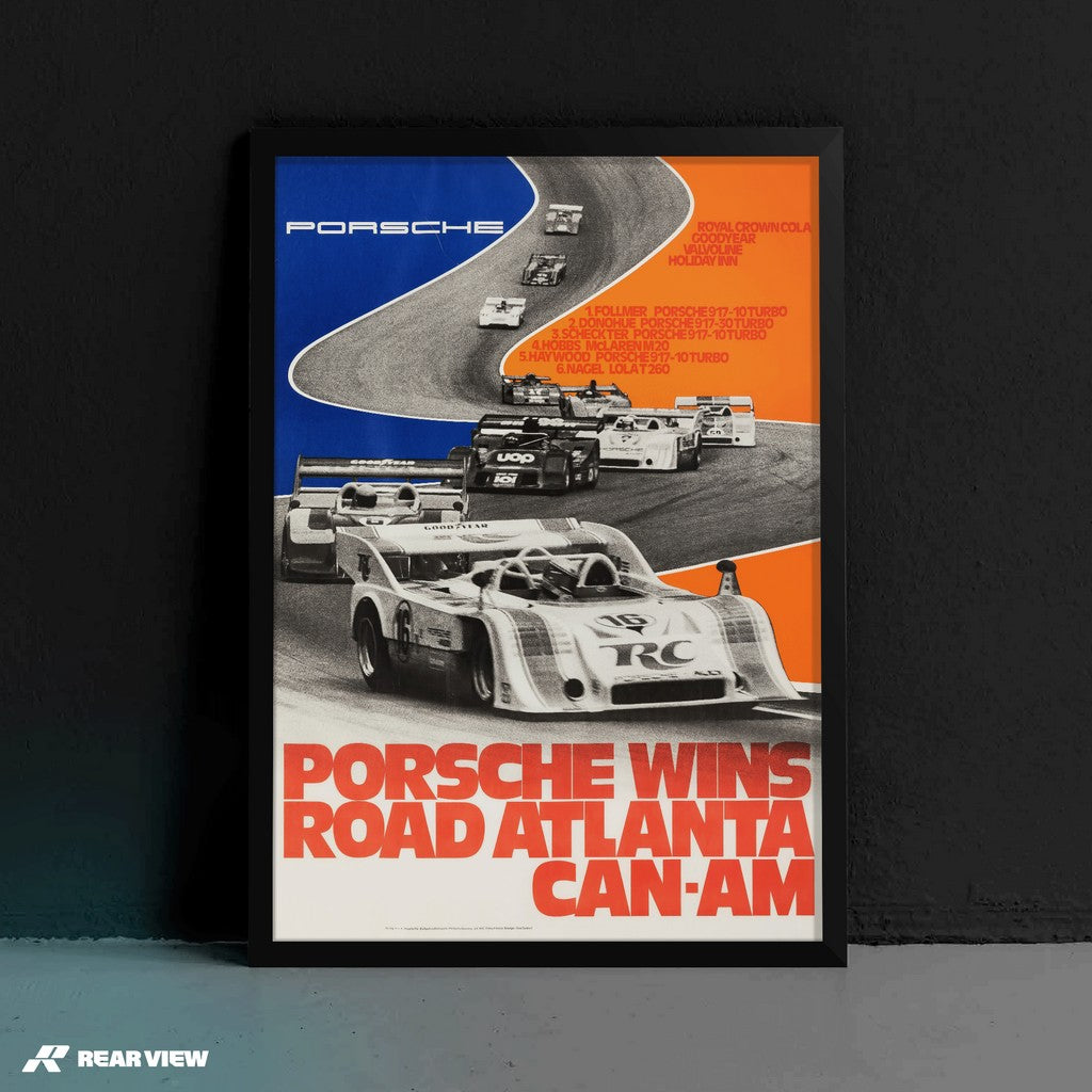 917 - Straße Atlanta Can-Am 1973 Poster