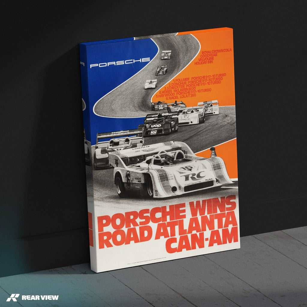 917 - Straße Atlanta Can-Am 1973 Poster