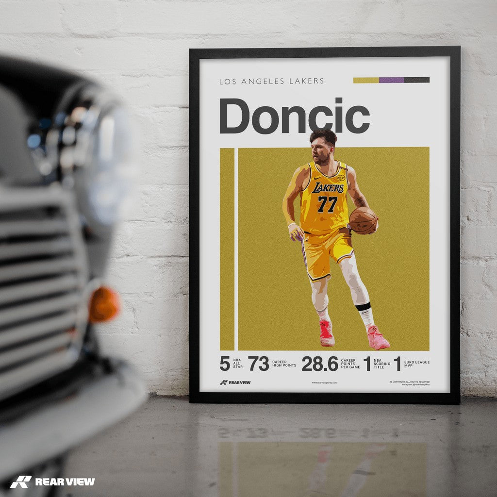Stepback Ice – Dončić Art Print