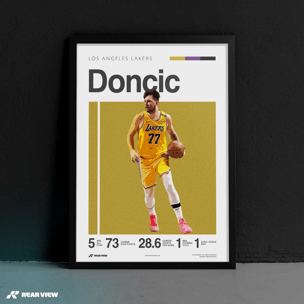 Stepback Ice – Dončić Art Print