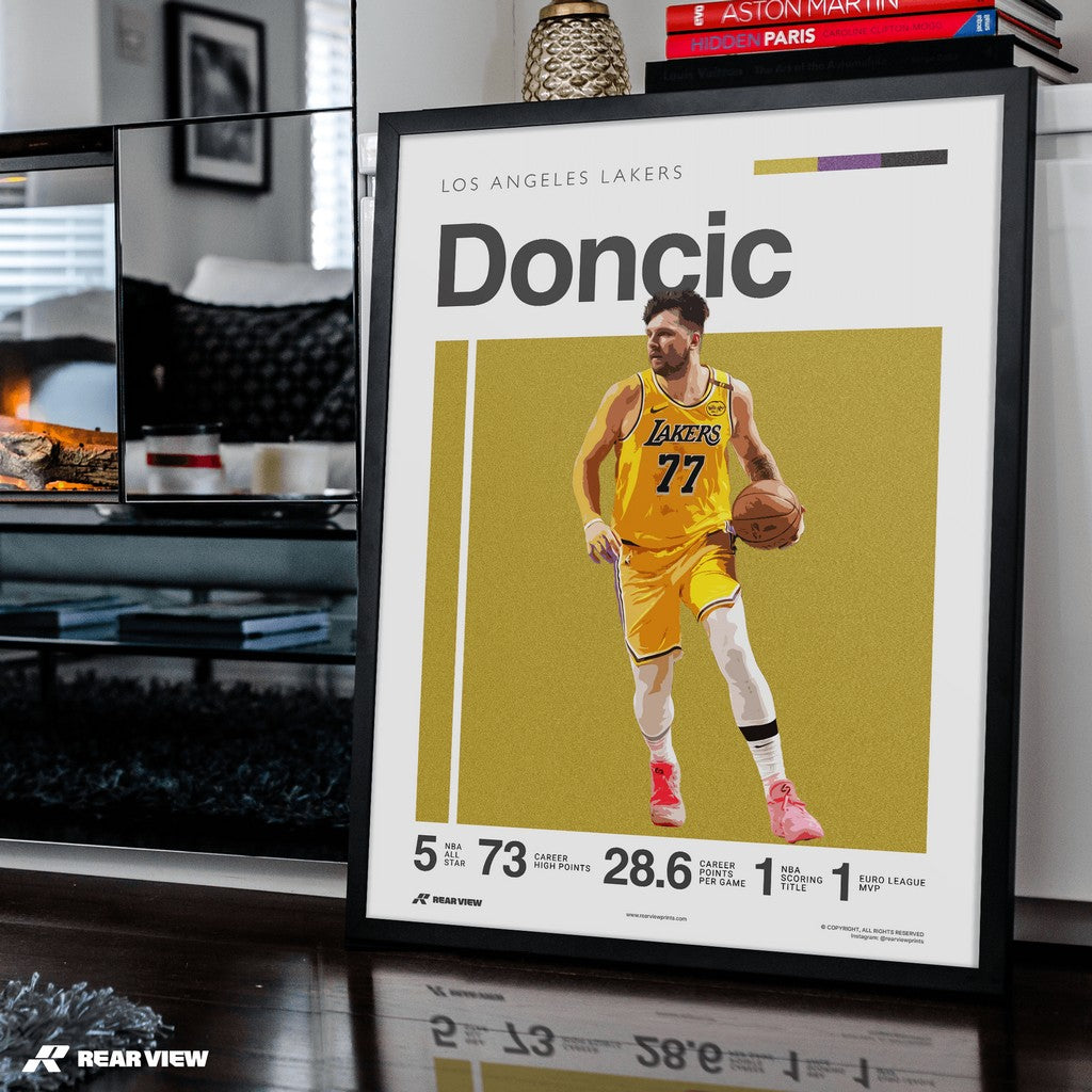 Stepback Ice – Dončić Art Print