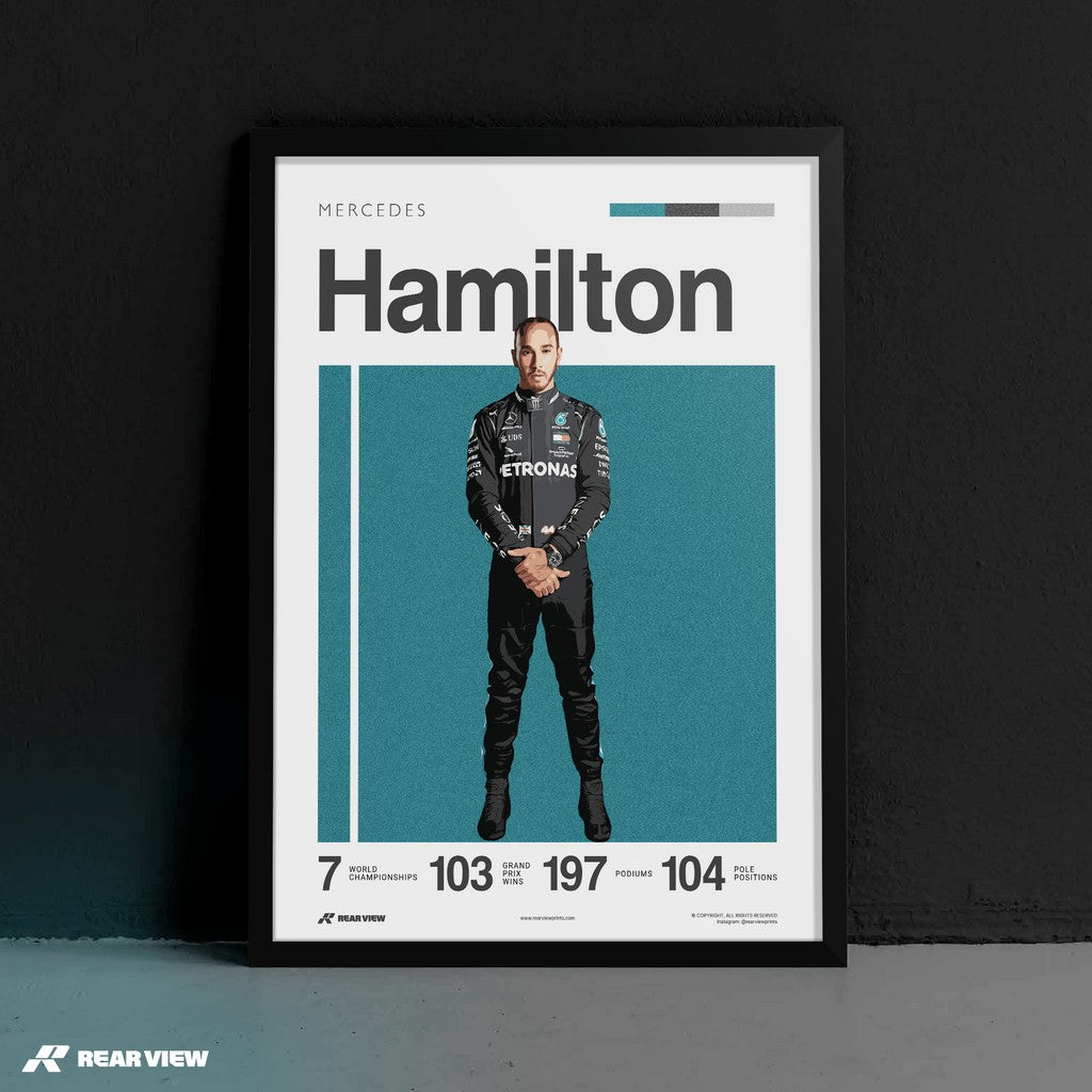 Stevenage Racer - Hamilton Art Print