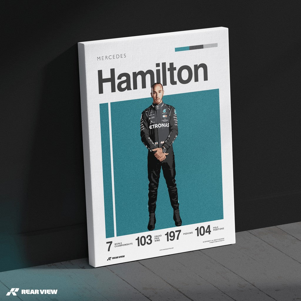 Stevenage Racer - Hamilton Art Print