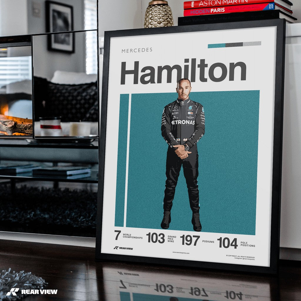 Stevenage Racer - Hamilton Art Print