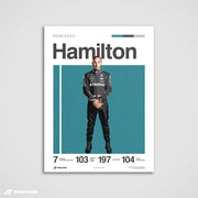 Stevenage Racer - Hamilton Art Print