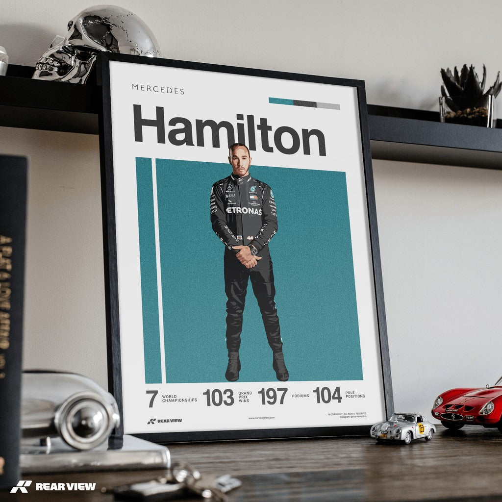 Stevenage Racer - Hamilton Art Print