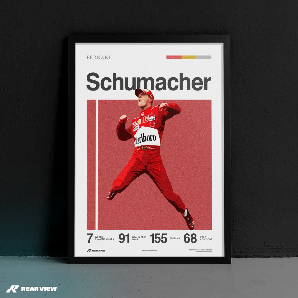 Kerpener Rennfahrer - Schumacher Kunstdruck