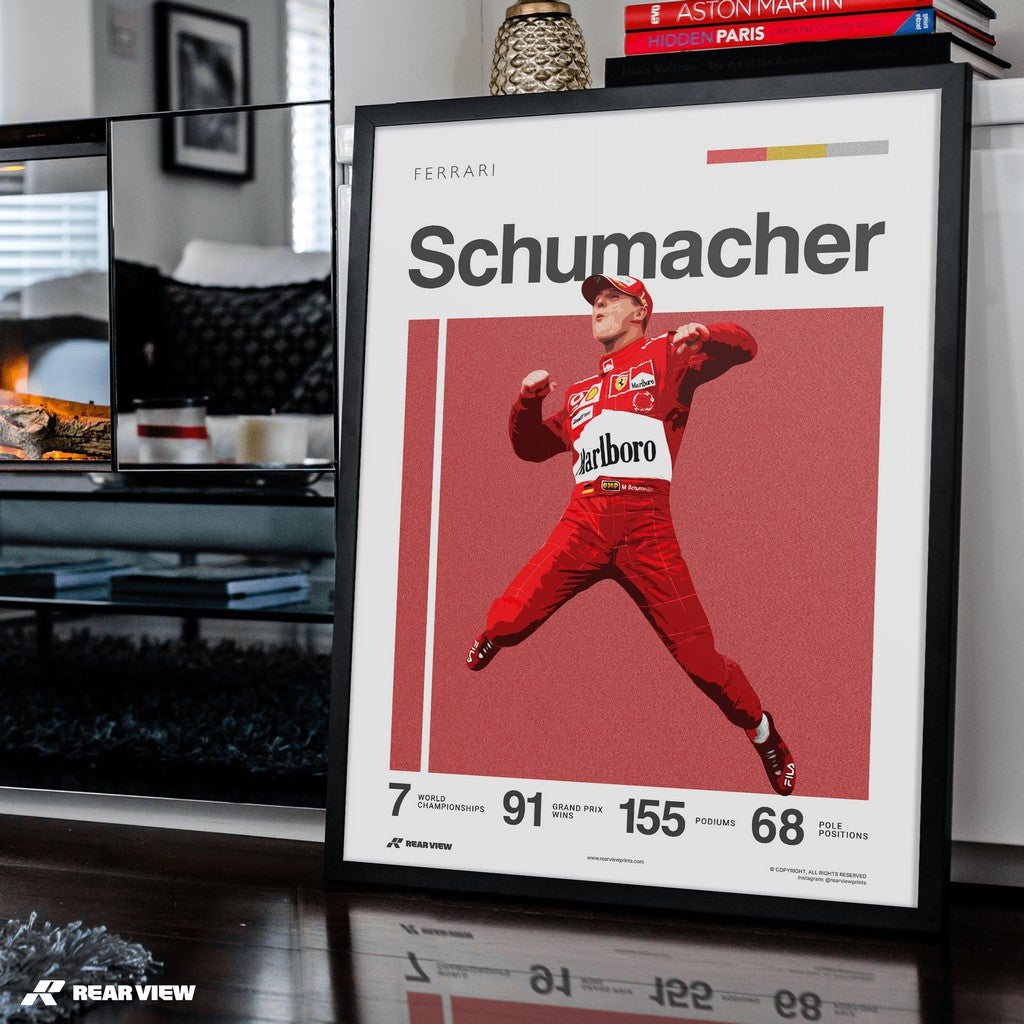 Kerpener Rennfahrer - Schumacher Kunstdruck