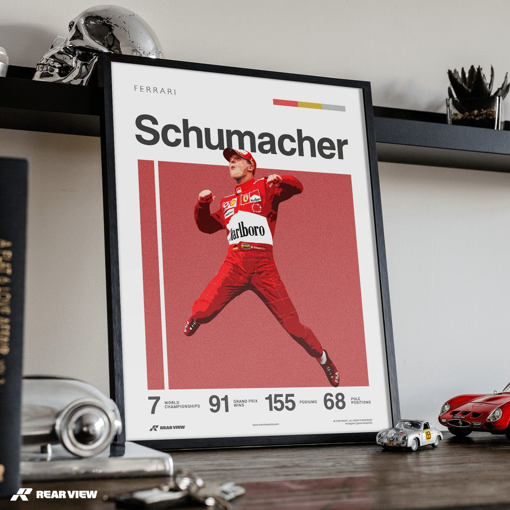 Kerpener Rennfahrer - Schumacher Kunstdruck