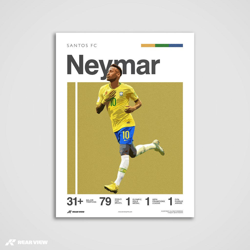Samba Skills – Neymar Art Print