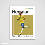Samba Skills – Neymar Art Print