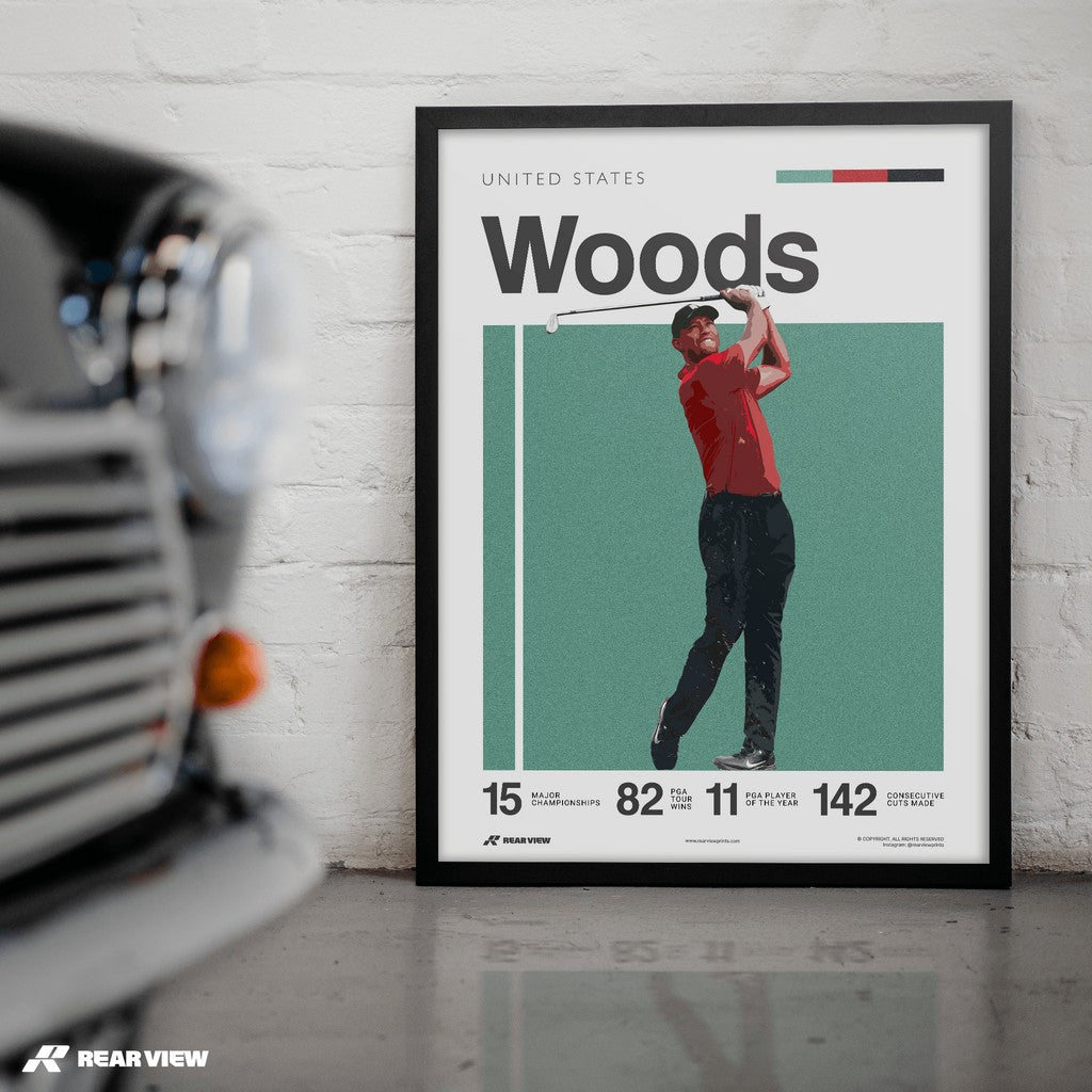 Cypress Golfer - Woods Art Print