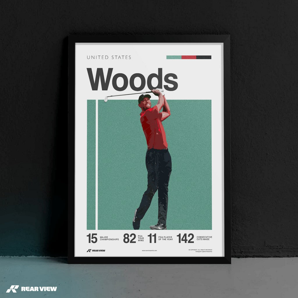 Cypress Golfer - Woods Art Print
