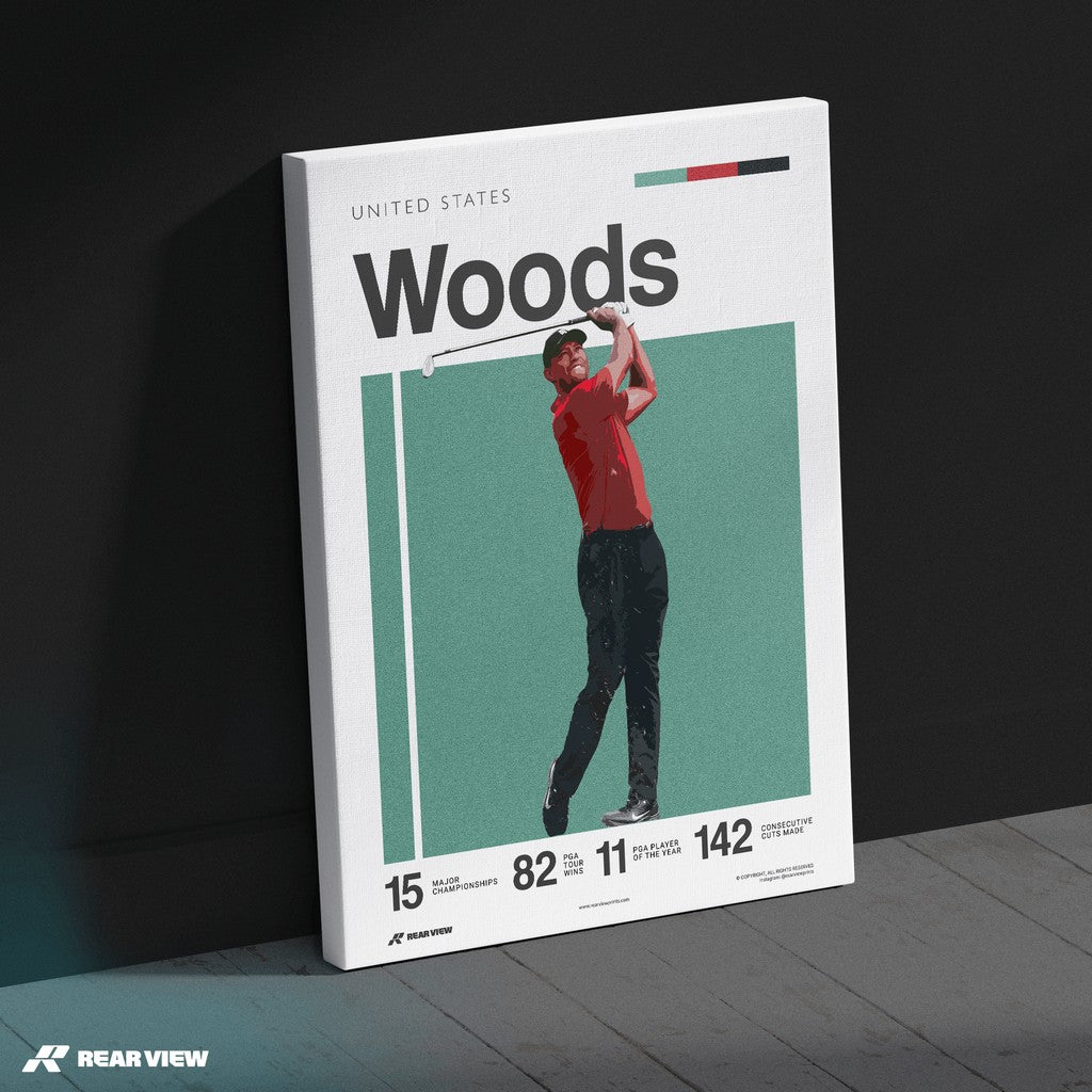 Cypress Golfer - Woods Art Print