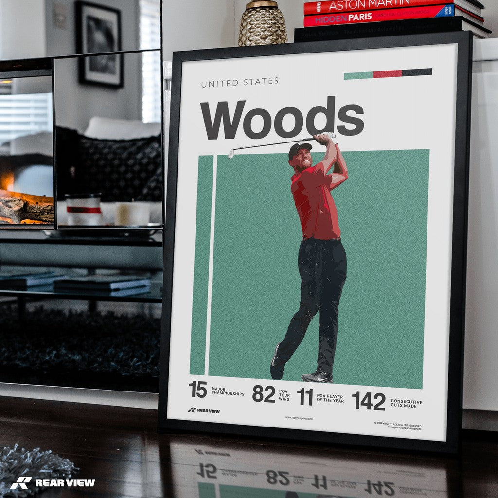 Cypress Golfer - Woods Art Print