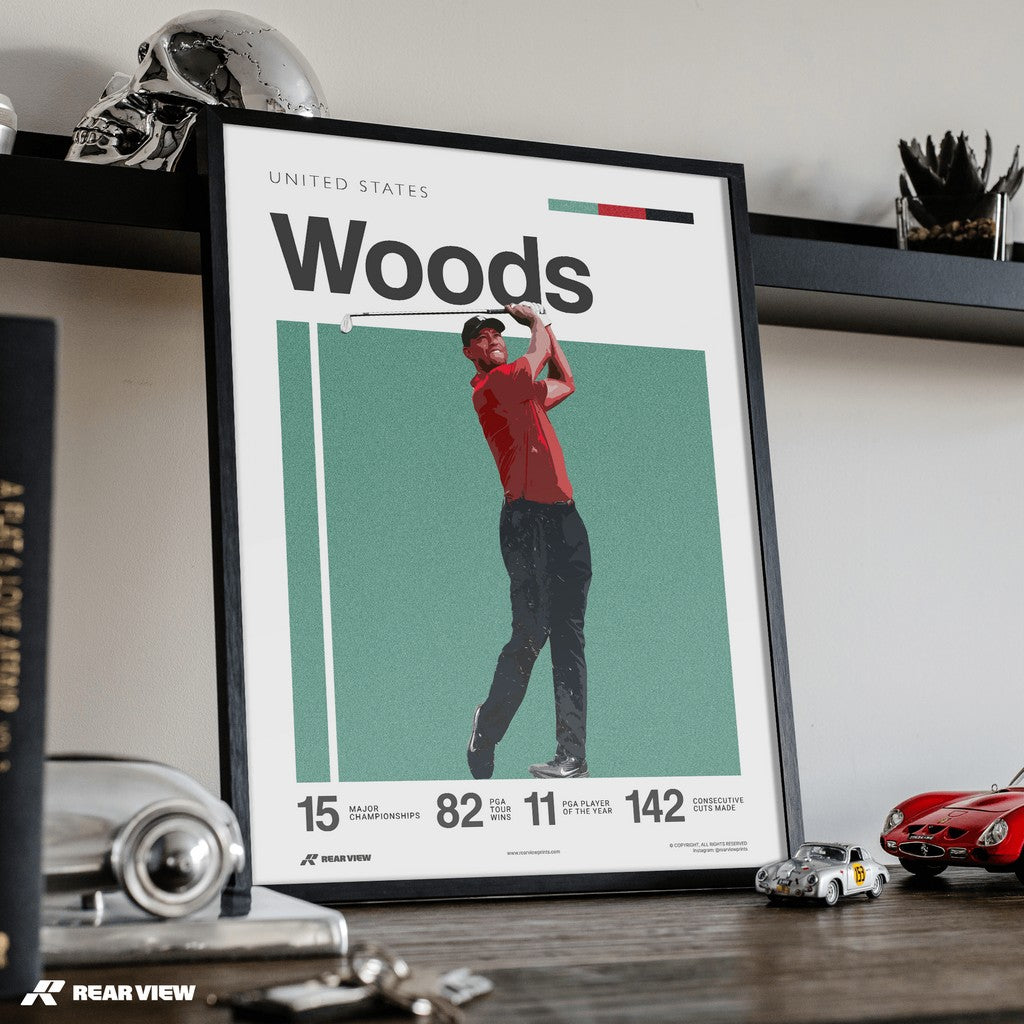 Cypress Golfer - Woods Art Print