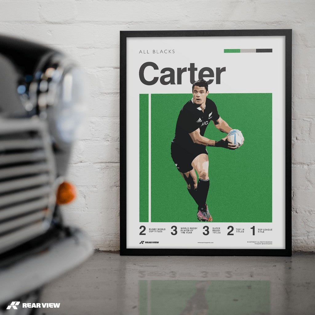 Canterbury Flyhalf - Carter Art Print
