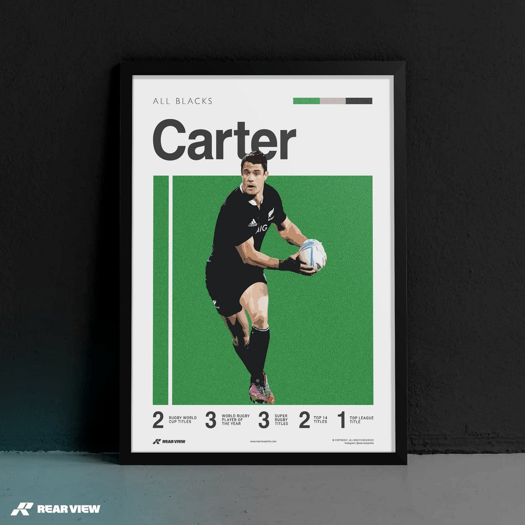 Canterbury Flyhalf - Carter Art Print