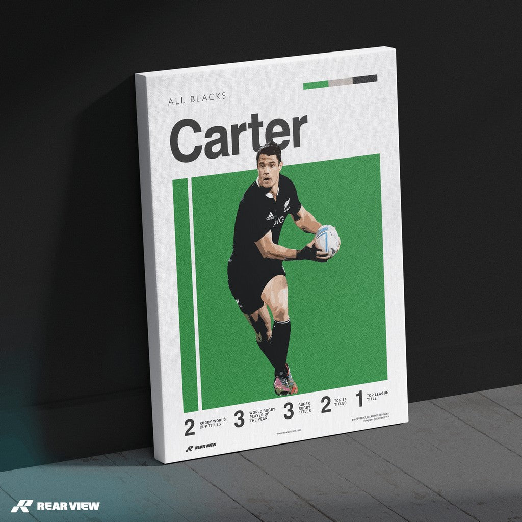 Canterbury Flyhalf - Carter Art Print