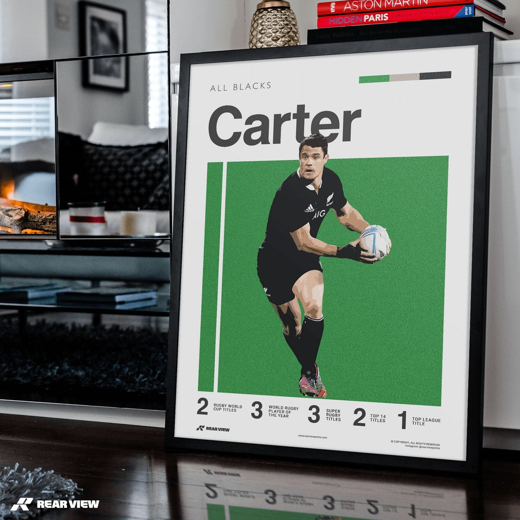 Canterbury Flyhalf - Carter Art Print