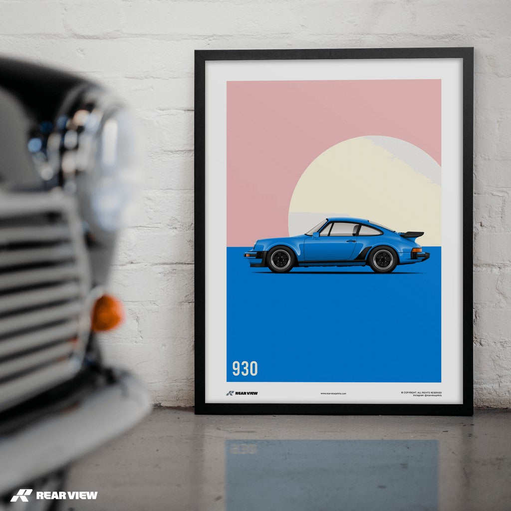Turbogeladene Klasse - 911 930 Turbo Kunstdruck