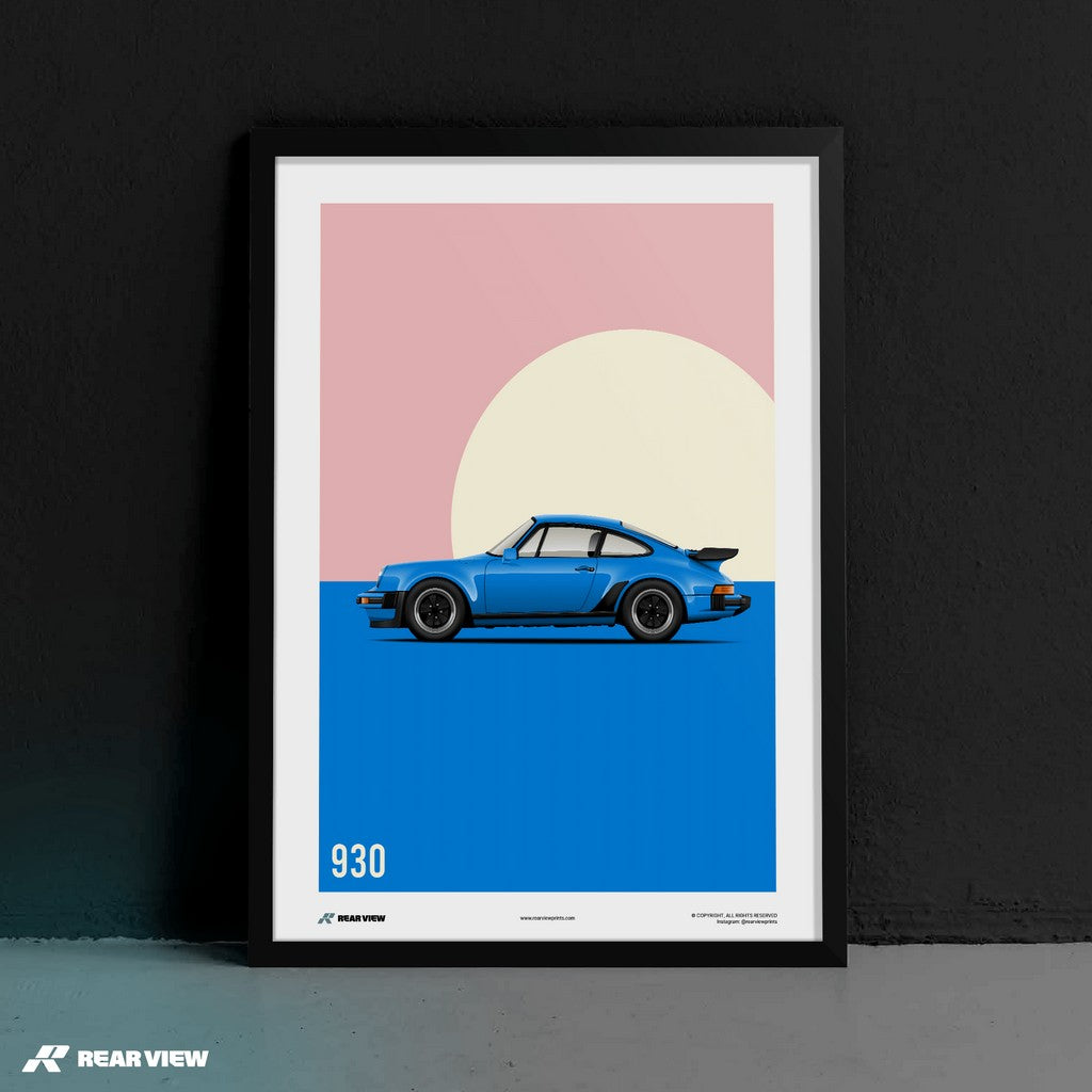 Turbogeladene Klasse - 911 930 Turbo Kunstdruck