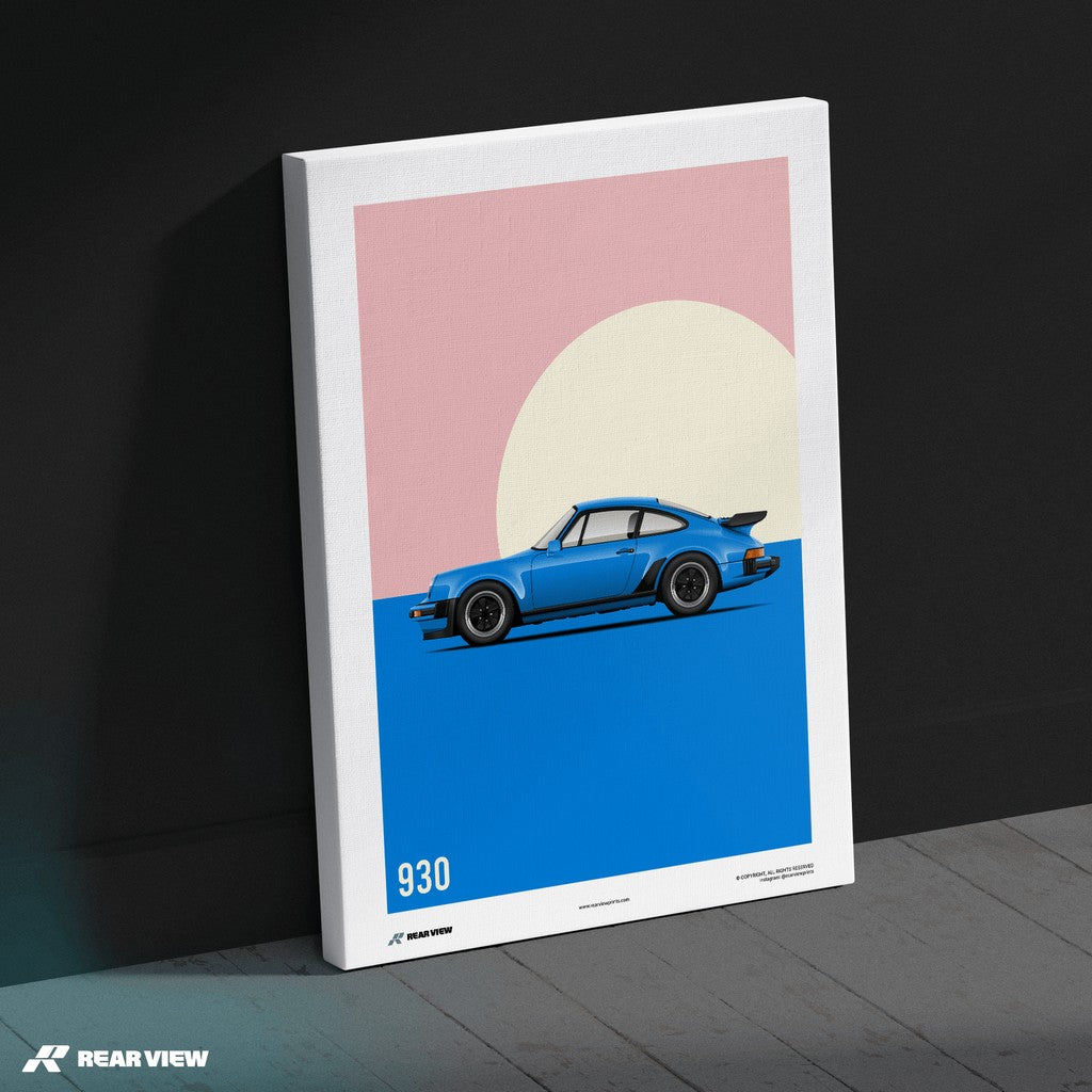 Turbogeladene Klasse - 911 930 Turbo Kunstdruck