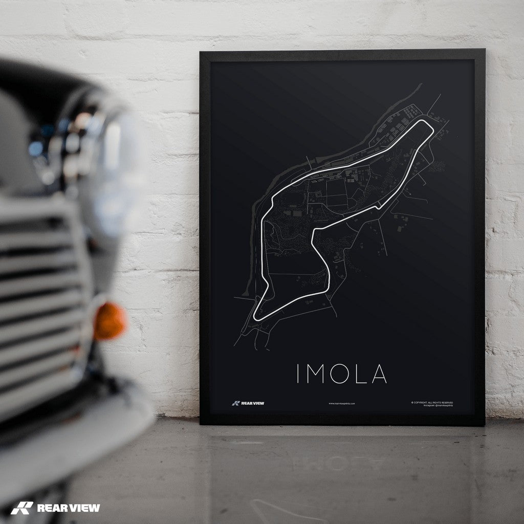 The Home of Ferrari - Imola Track Art Print